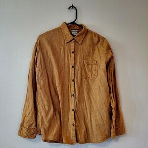 Dickies Mustard Button Down Flannel Shirt